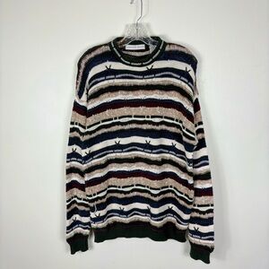 Geoffrey Beene Sweater Men’s Large Multicolor Textured